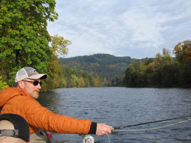 Jim Hillas on McKenzie River – October 2021